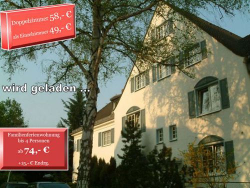 Frontansicht der Pension